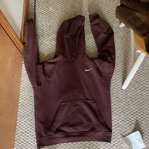 Fleece hoodie maroon size medium!